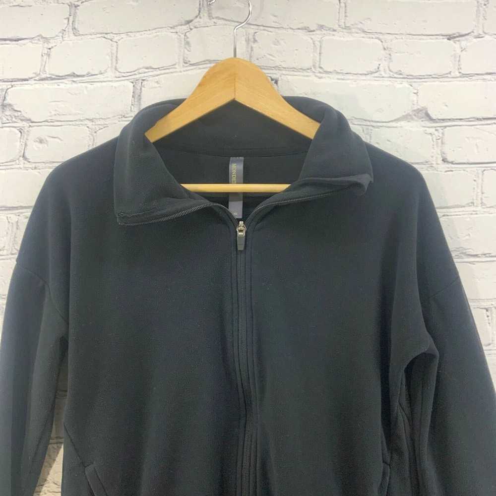 Vintage Mondetta Black Fleece Jacket Full Zip Wom… - image 3