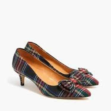 J. Crew Factory Tartan Esme Kitten Heel in Stewart