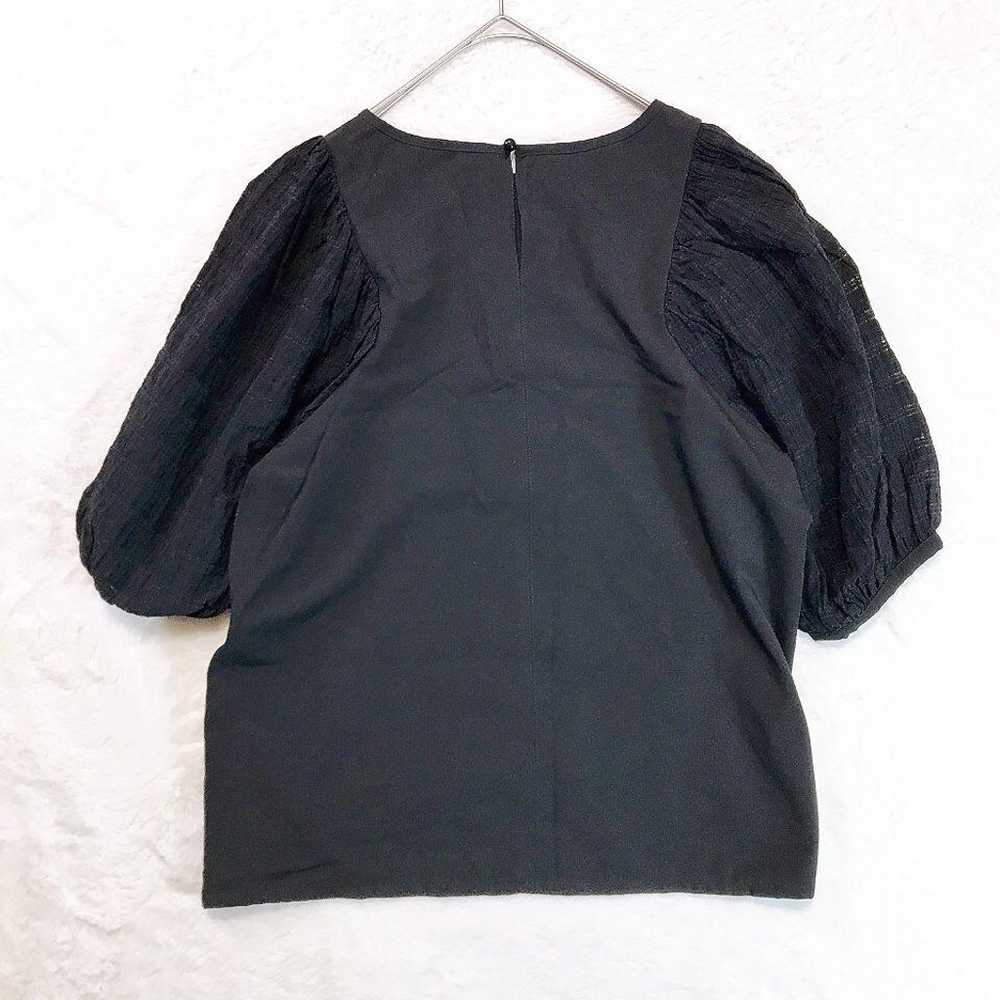 【SHIFONERY】Puff Sleeve Blouse (38) Black Half Sle… - image 12