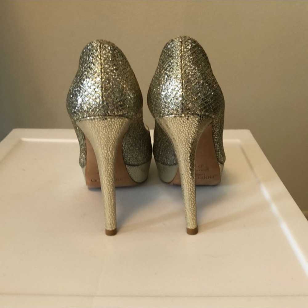 Jimmy Choo Glitter Platform Pumps - image 7