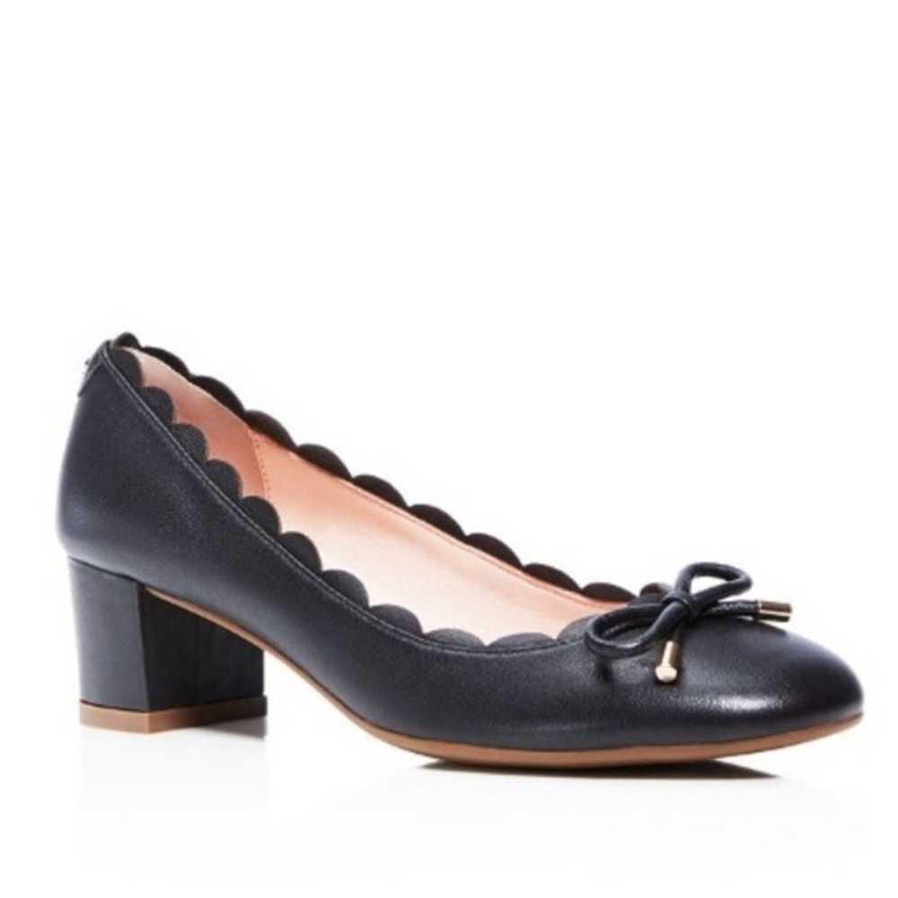 Kate Spade Navy Blue Scalloped Yasmin Pumps - image 2