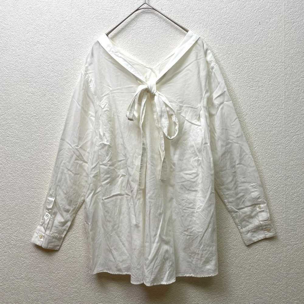 SACRA Sakura SHIPS Ribbon Attached Long Sleeve Sh… - image 5