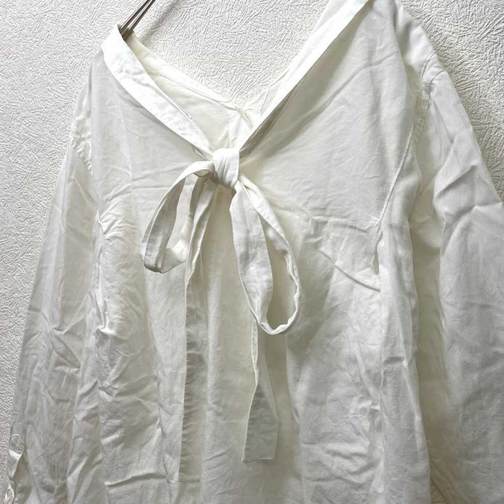 SACRA Sakura SHIPS Ribbon Attached Long Sleeve Sh… - image 6