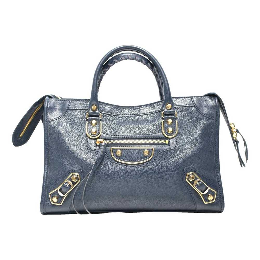 Balenciaga Classic Metalic leather handbag - image 1