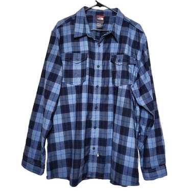 The North Face Blue Long Sleeve Button Up Plaid Fl