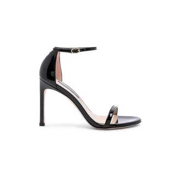 Stuart Weitzman Nudistsong Heel in Black Patent