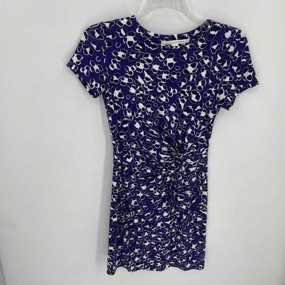 DIANE VON FURSTENBURG Women DRESS Sz 4 PURPLE BLu… - image 10