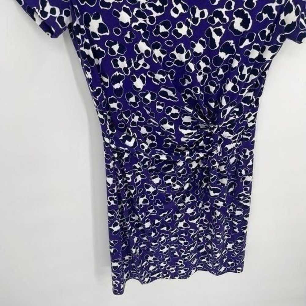 DIANE VON FURSTENBURG Women DRESS Sz 4 PURPLE BLu… - image 3