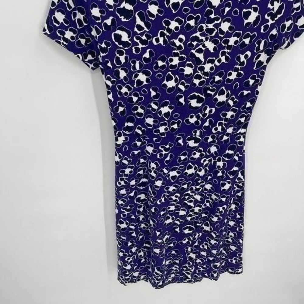 DIANE VON FURSTENBURG Women DRESS Sz 4 PURPLE BLu… - image 8