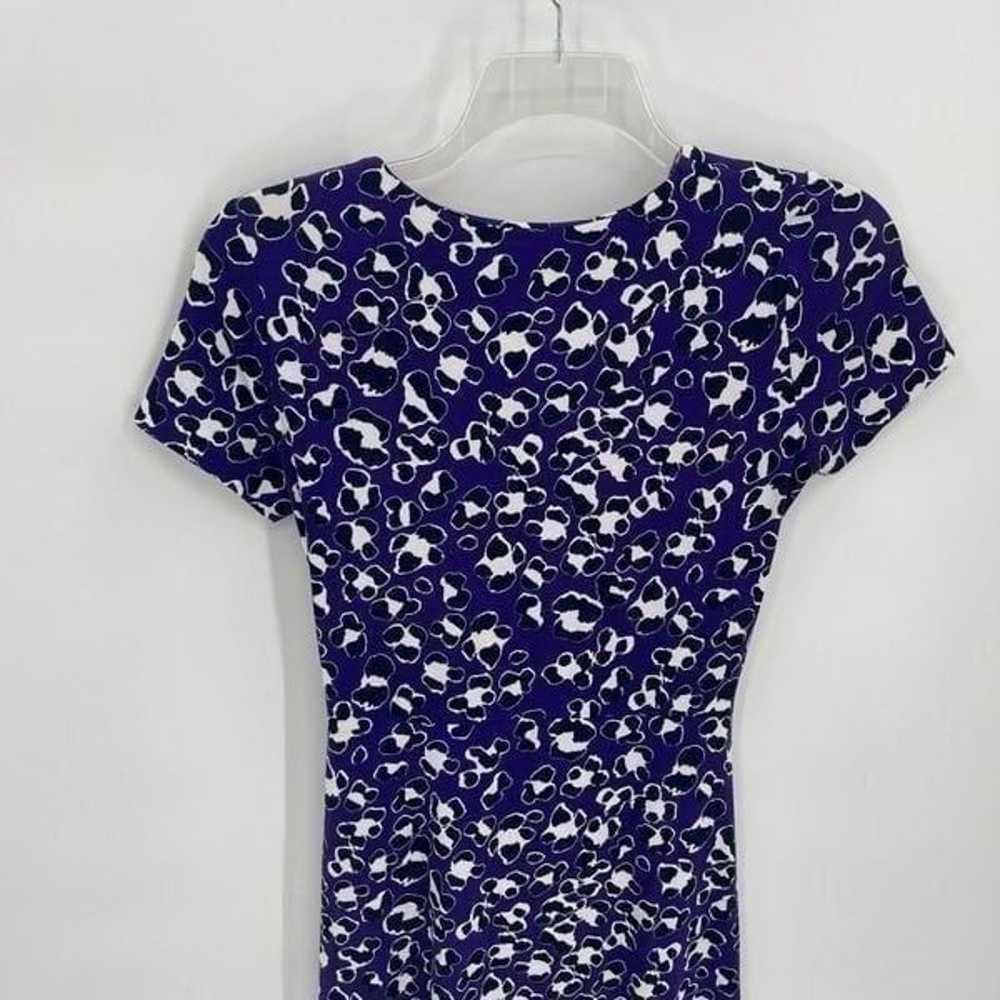 DIANE VON FURSTENBURG Women DRESS Sz 4 PURPLE BLu… - image 9