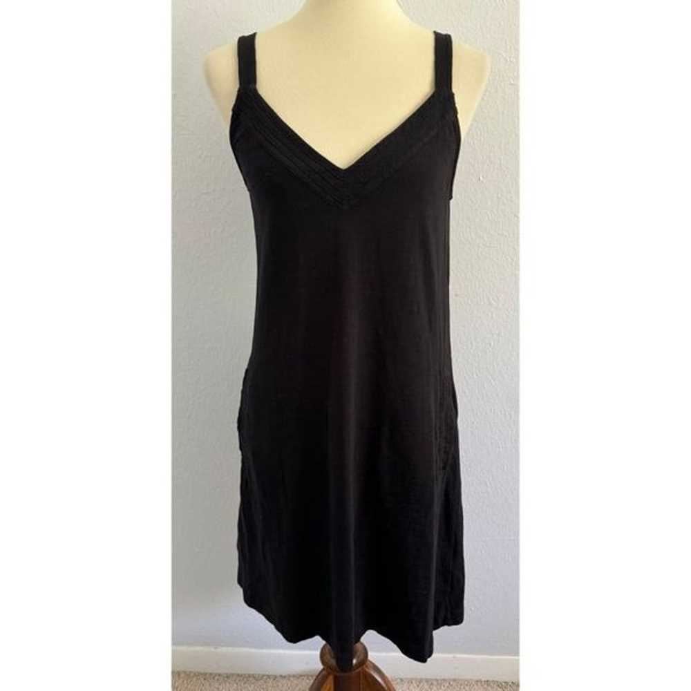 Nation LTD Black Thin Strap V Neck 100% Cotton wi… - image 1