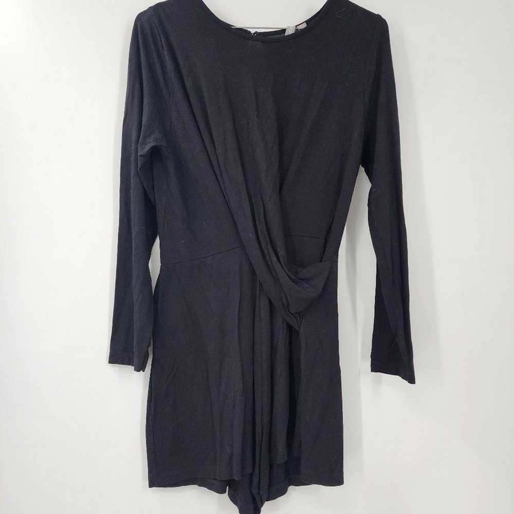 ASOS Black Long Sleeve Romper Womens Size 6 - image 2