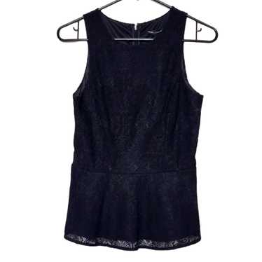 White House Black Market Elegant Floral Lace Trimm