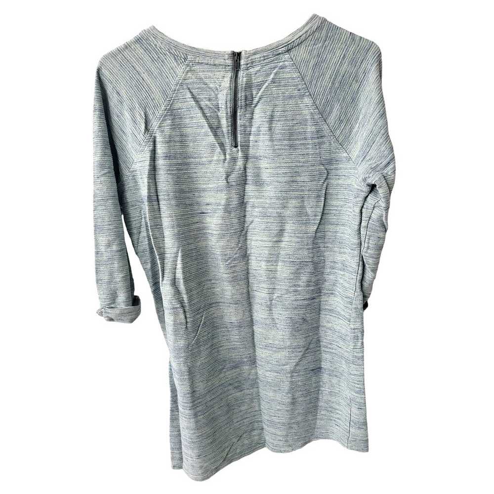 L.L. Bean Textured Blue Heathered Tunic/Dress - M… - image 2