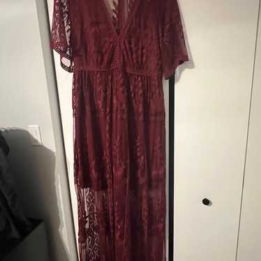 Bella Ella Dress - Maroon Lace Never Worn