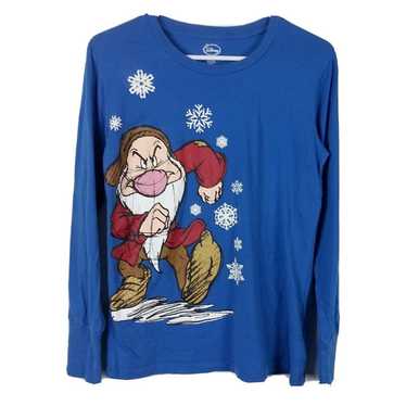 Vintage Disney Grumpy Dwarf Snow White Long Sleev… - image 1