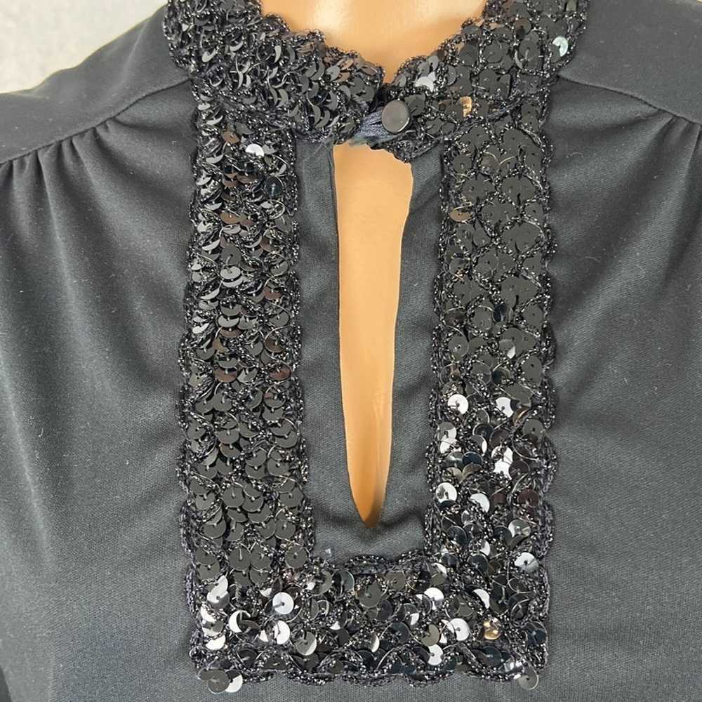 Teddi of California Vintage Sequined Neck Black B… - image 2