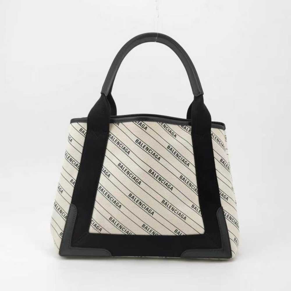 Balenciaga Navy cabas cloth tote - image 3