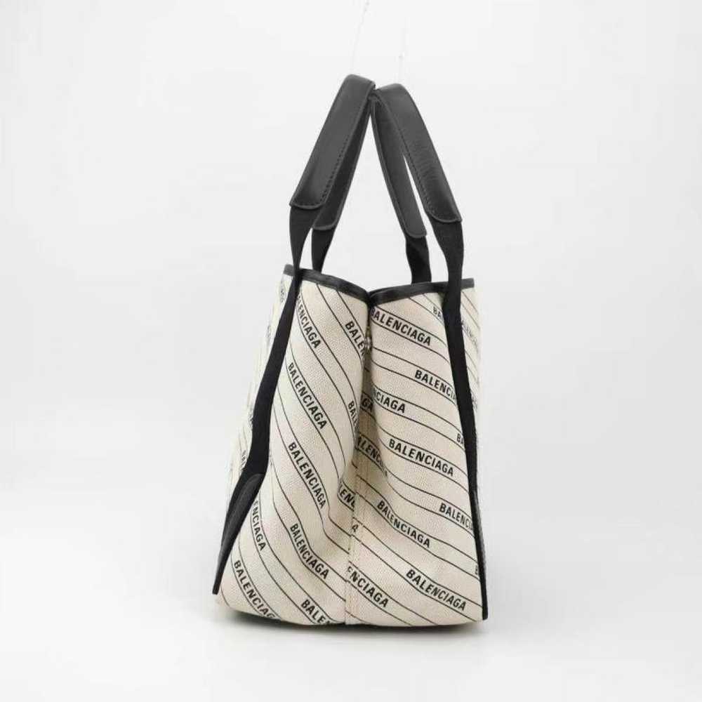 Balenciaga Navy cabas cloth tote - image 5