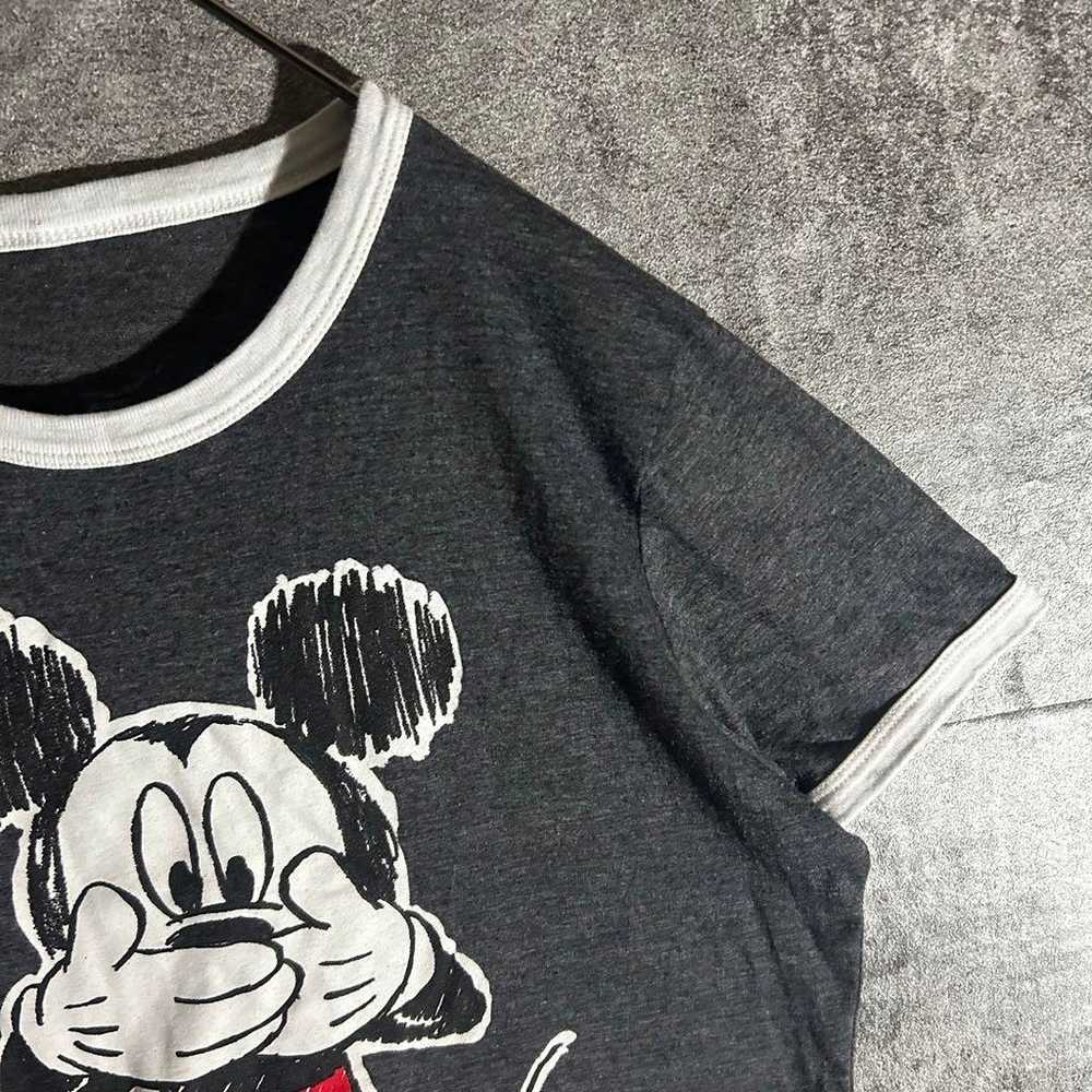 Disney Mickey Ringer T-shirt with Big Print Y2K V… - image 4