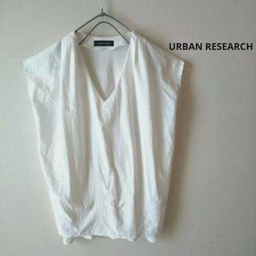 Urban Research blouse V-neck French sleeve Front … - image 1