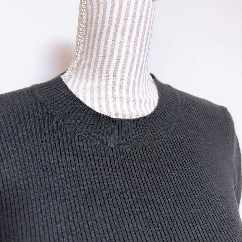 【Freez Mart】 Mock Neck Short Sleeve Rib Knit (F) … - image 3