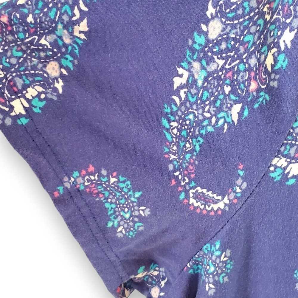 Boho Blue Paisley Print Babydoll Dress Only Neces… - image 10