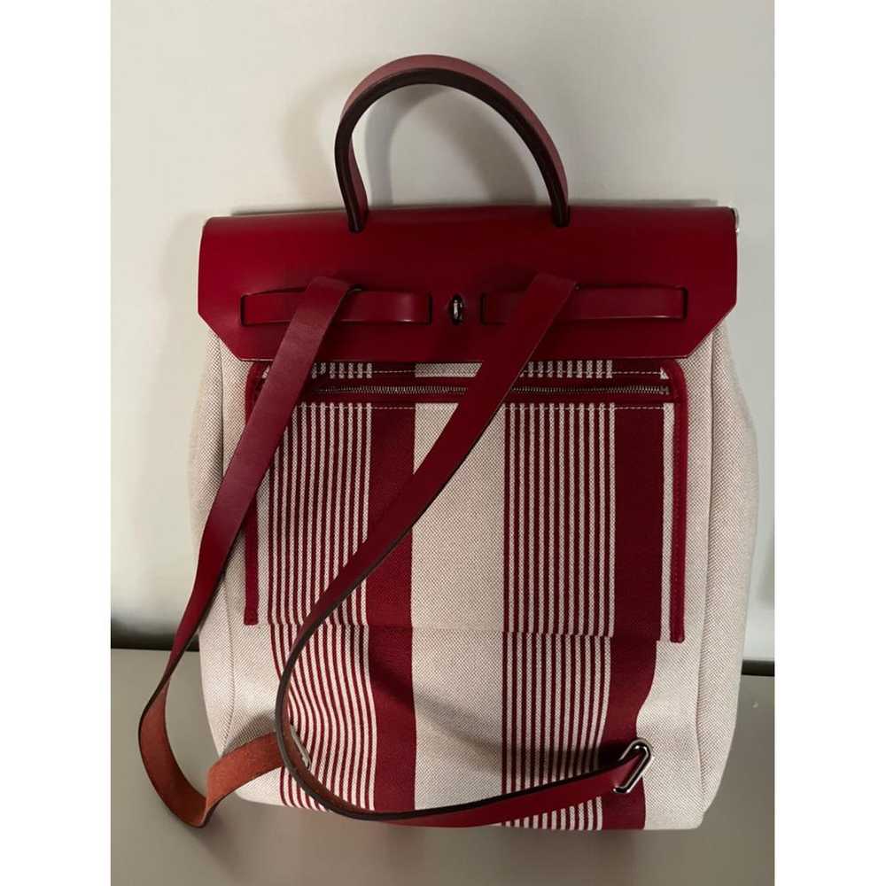 Hermès Herbag cloth backpack - image 2