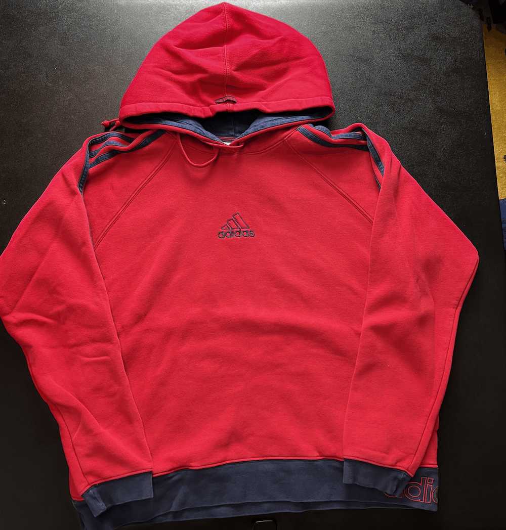 Adidas × Vintage Vintage Adidas Spellout Hoodie R… - image 1