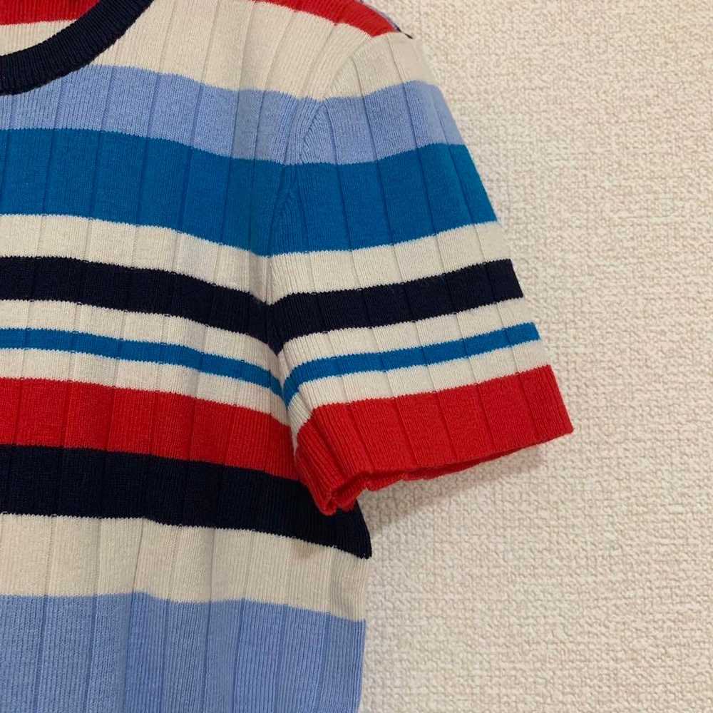 LAUREN RALPH LAUREN Short Sleeve Knit Border XS - image 3