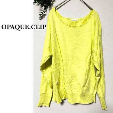 OPAQUE.CLIP Opaque Top Yellow Elegant Lame Size M - image 1