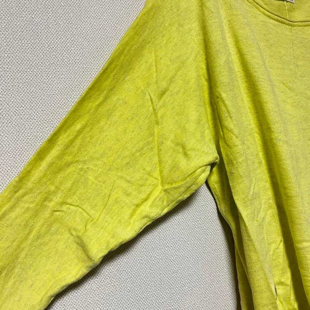 OPAQUE.CLIP Opaque Top Yellow Elegant Lame Size M - image 4