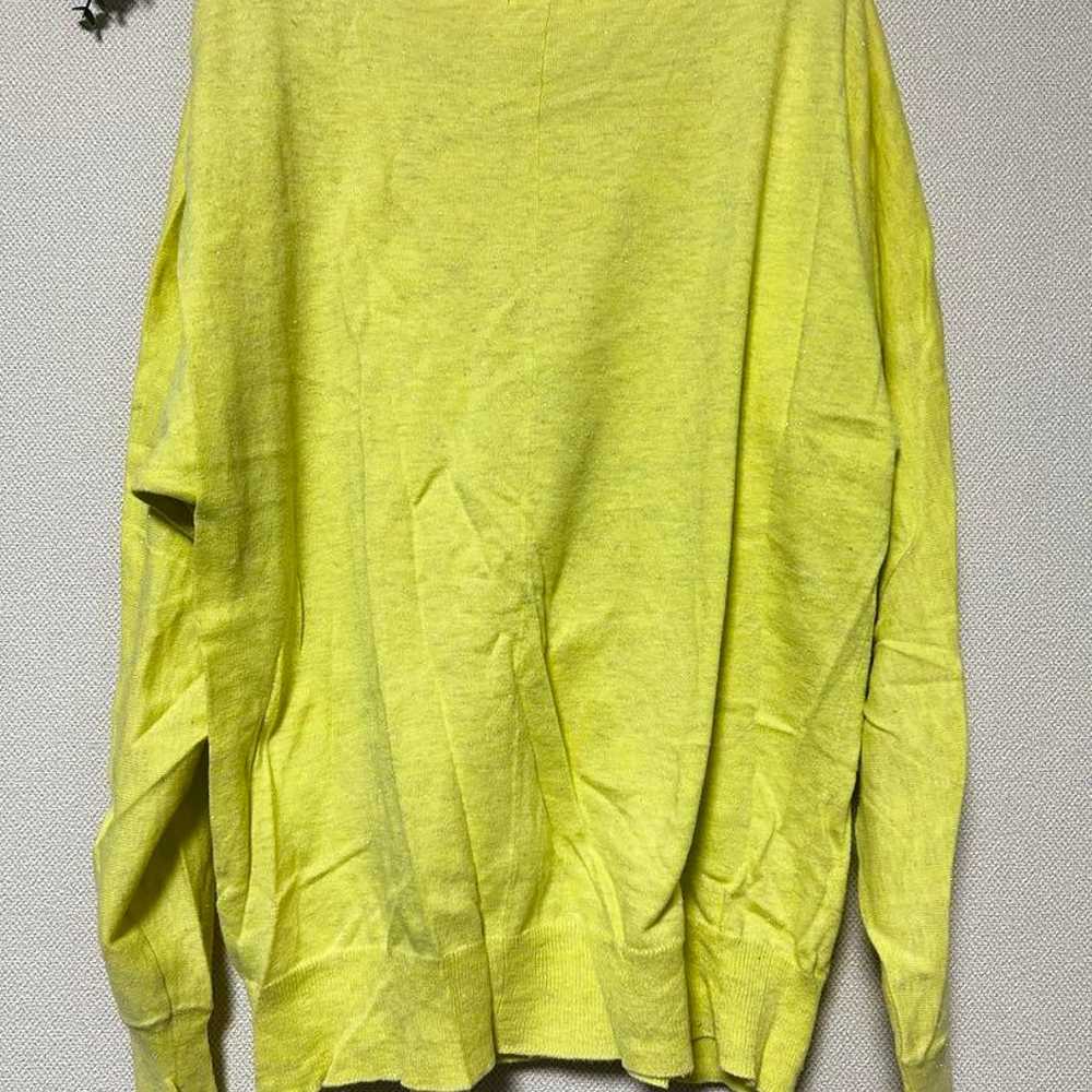 OPAQUE.CLIP Opaque Top Yellow Elegant Lame Size M - image 8