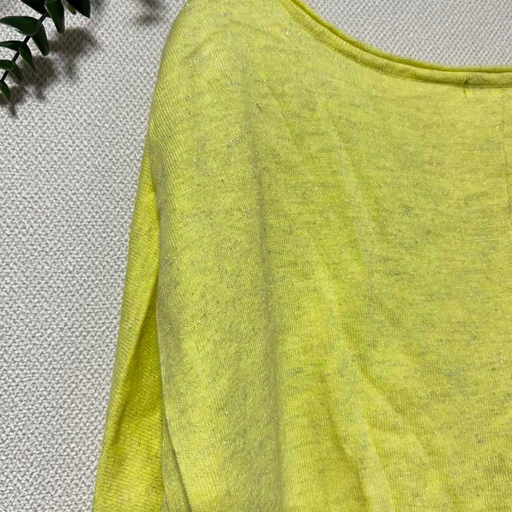 OPAQUE.CLIP Opaque Top Yellow Elegant Lame Size M - image 9