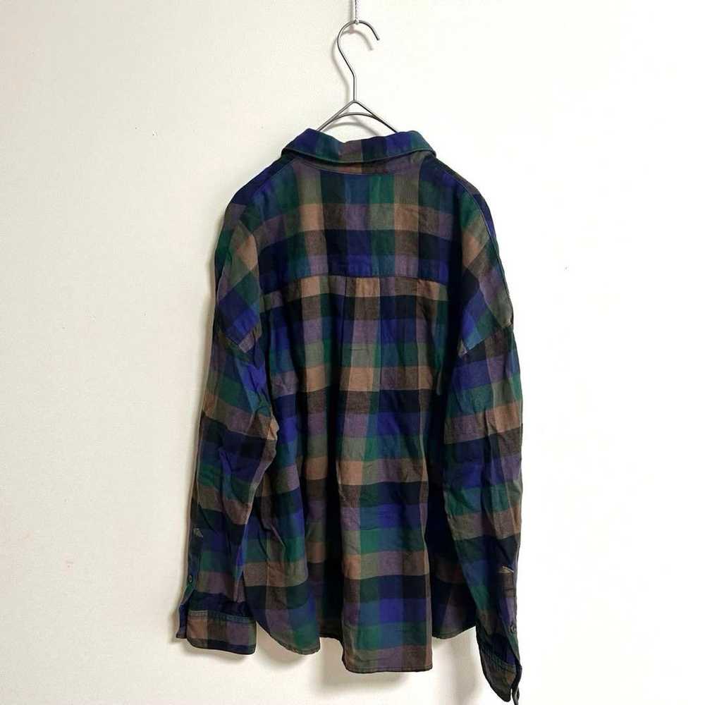 【UNIQLO】Flannel Check Skipper Shirt Long Sleeve D… - image 7