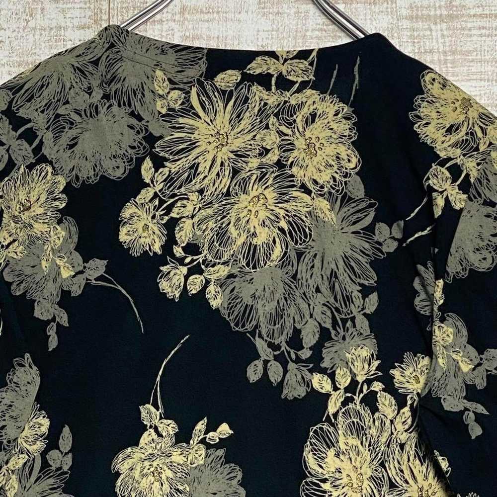 Ladies' tops, shirts, blouses, black, floral patt… - image 10