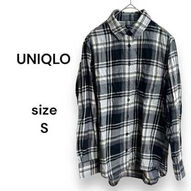 【Uniqlo】Flannel Check Shirt Long Sleeve Cotton Bl… - image 1