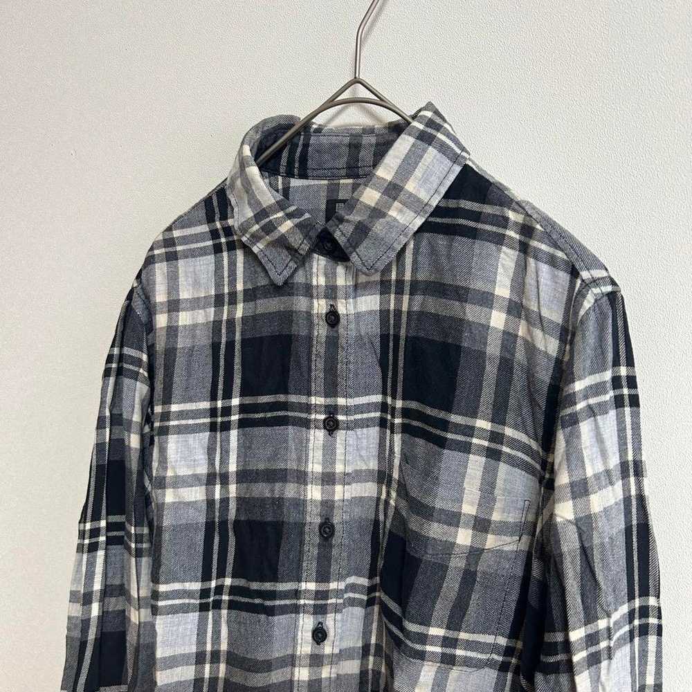 【Uniqlo】Flannel Check Shirt Long Sleeve Cotton Bl… - image 3