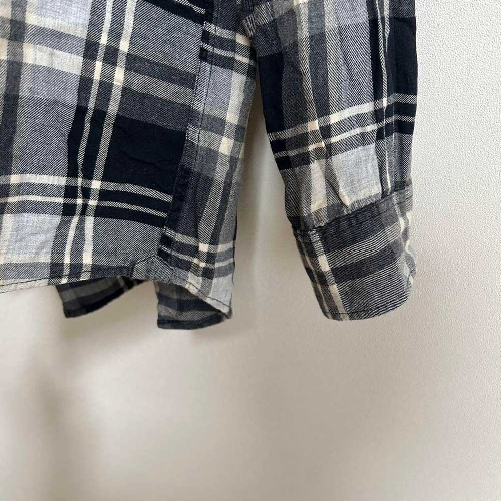 【Uniqlo】Flannel Check Shirt Long Sleeve Cotton Bl… - image 4