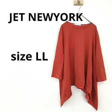 JET NEWYORK Cut-sleeve Shirt Seven-Eighths Sleeve… - image 1