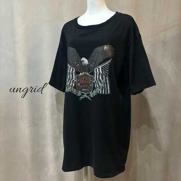 Ungrid Angry Eagle Print Big Tee - image 1