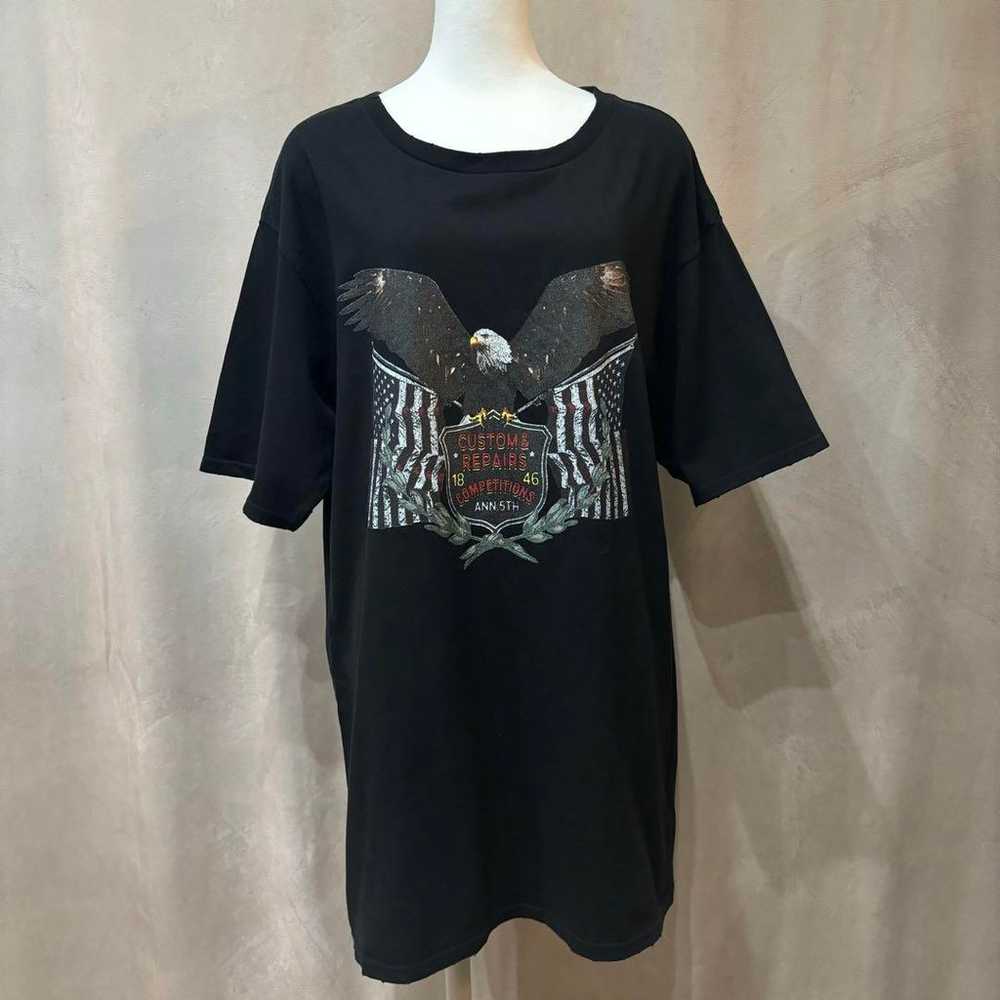 Ungrid Angry Eagle Print Big Tee - image 2