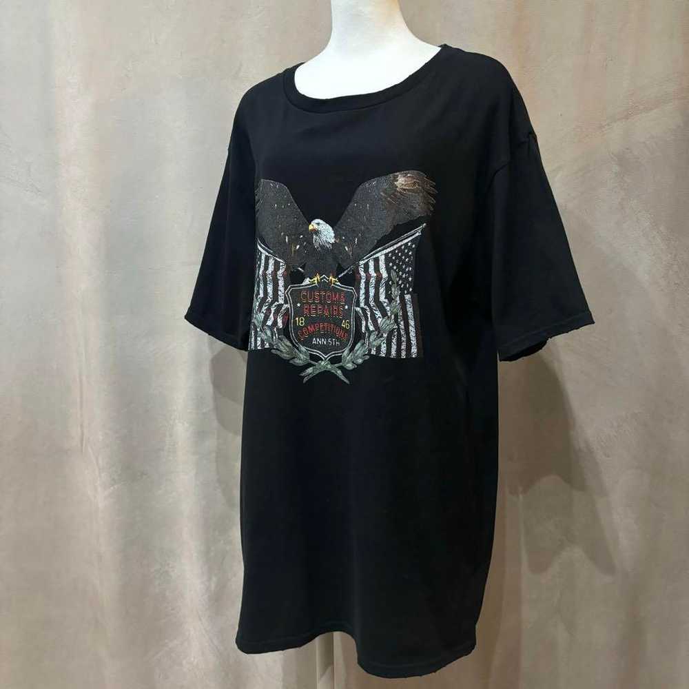 Ungrid Angry Eagle Print Big Tee - image 3