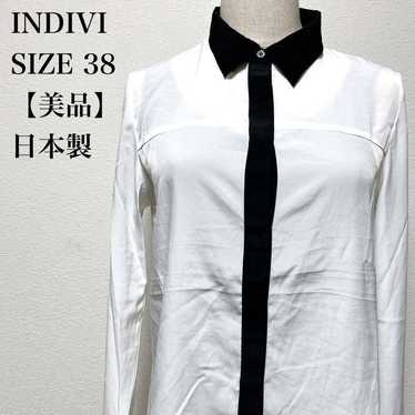 【Excellent Condition】INDIVI Sheer Material Designe