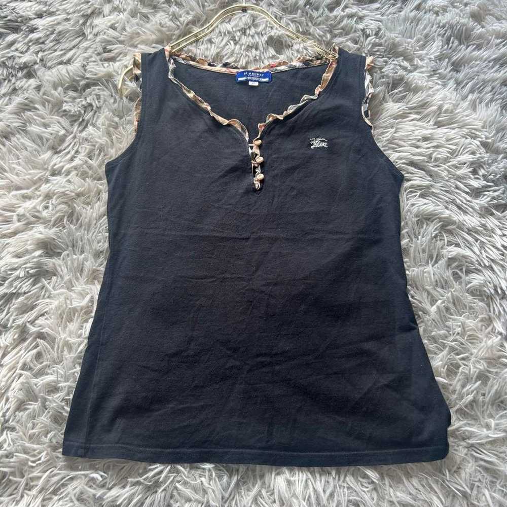 BURBERRY LONDON Black Size 38 Sleeveless Top with… - image 2