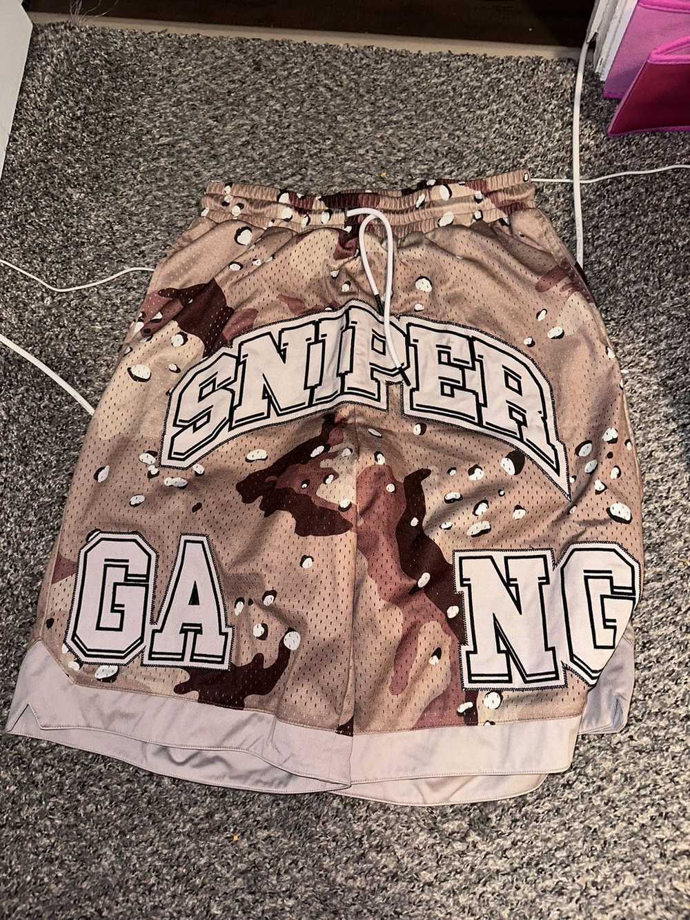 Sniper Gang Sniper gang camo shorts - image 1