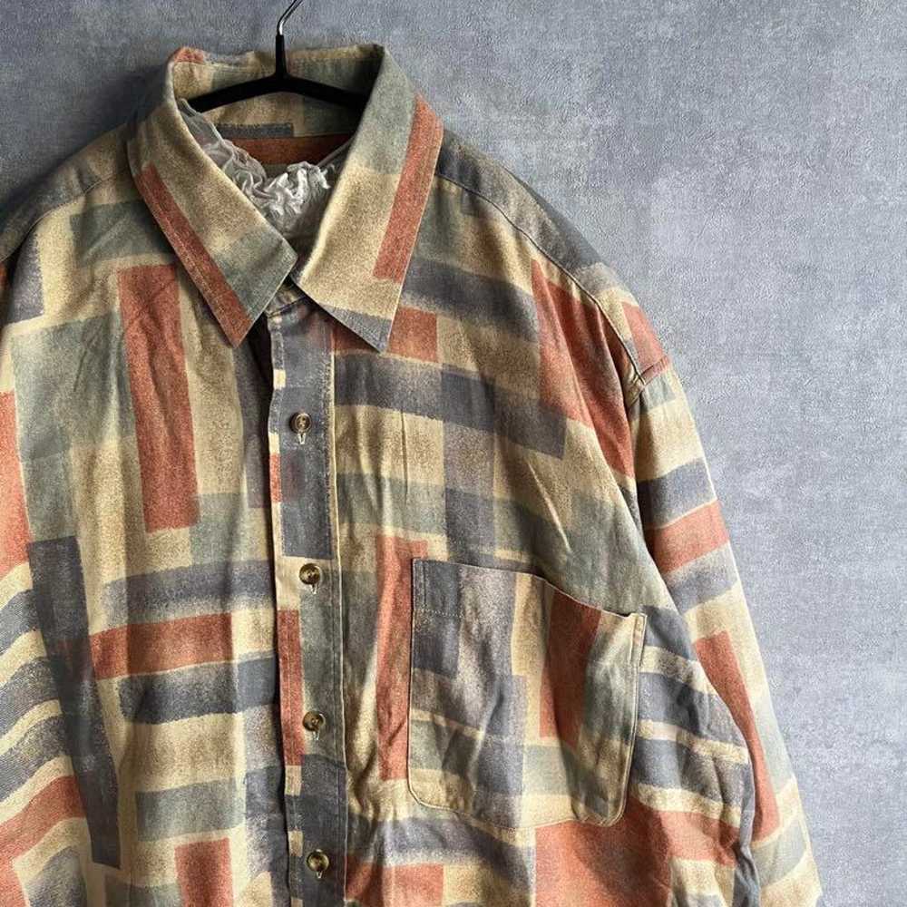 Vintage patterned shirt. Rare retro used item. - image 3