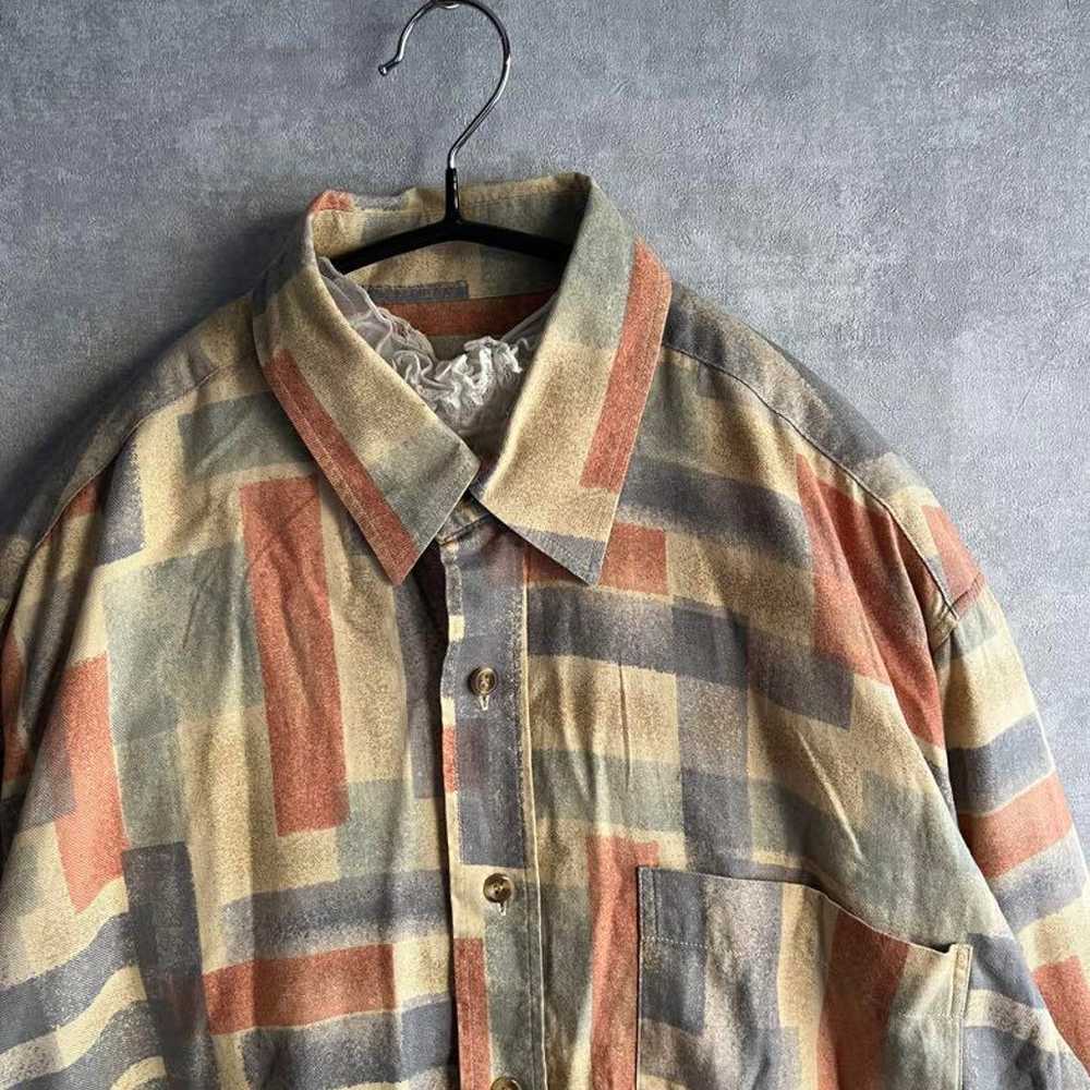 Vintage patterned shirt. Rare retro used item. - image 4