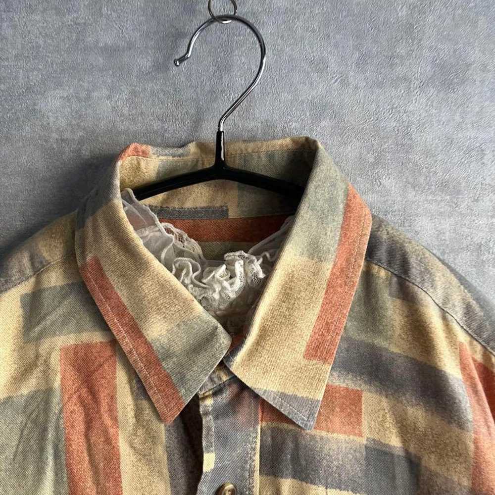 Vintage patterned shirt. Rare retro used item. - image 5