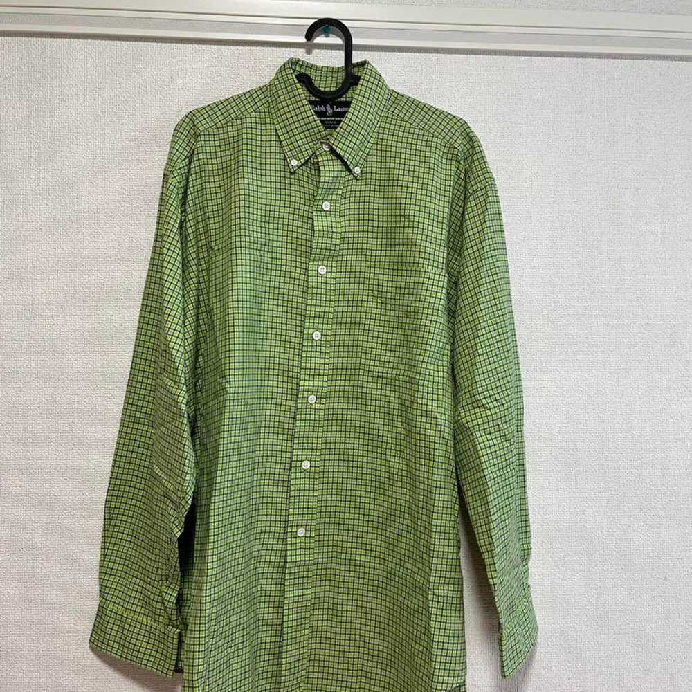 Relaxed fit Ralph Lauren green oversized shirt - image 2